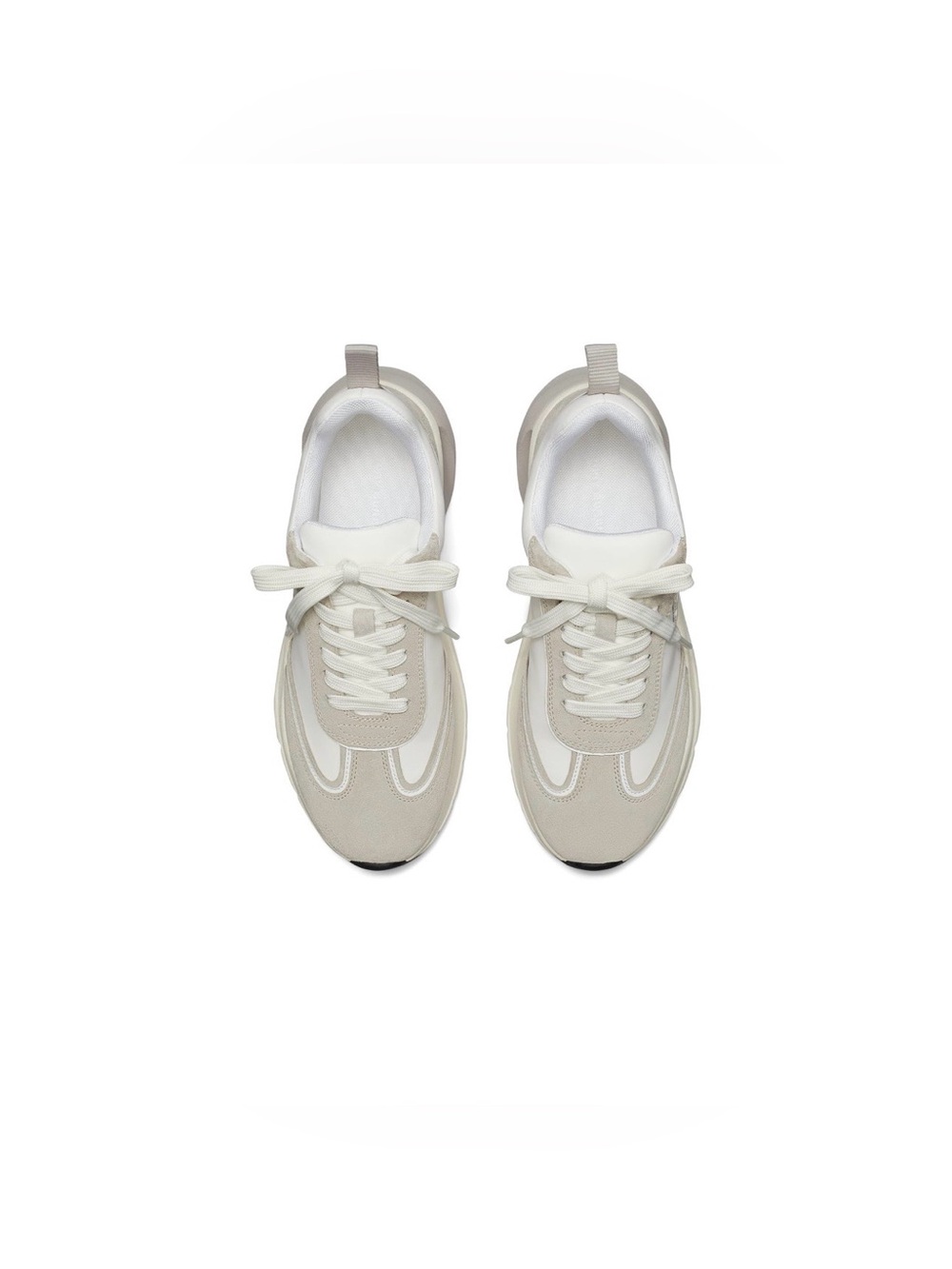 Tory Burch Good Luck Trainer in White / Fossil Stone Size 7.5 - Picture 2 of 8
